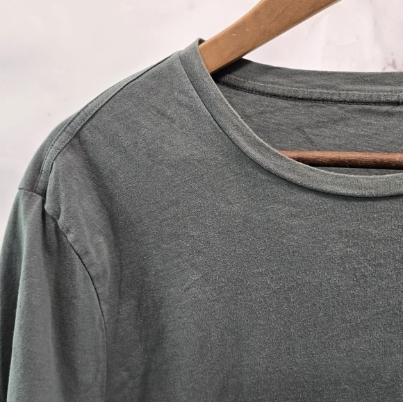 Allsaints T Shirt Mens XL Gray Brace SS Crew Tee Short Sleeve Regular Fit - Picture 2 of 14